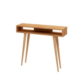 Hanah Home Aparador 2 Niveles Roble y Blanco 100x83.6x30 cm
